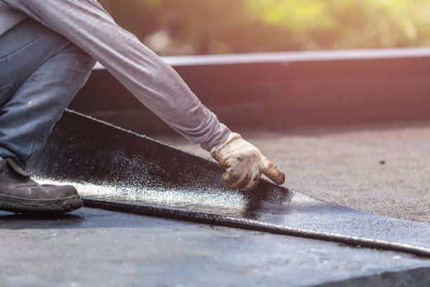 Professional Emergency Waterproofing technician working in Amlin, OH